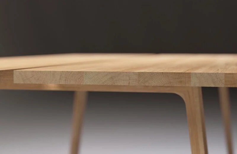 Solid Oak Dining Tables & Natural Raw Wood Finish SFD Furniture Design